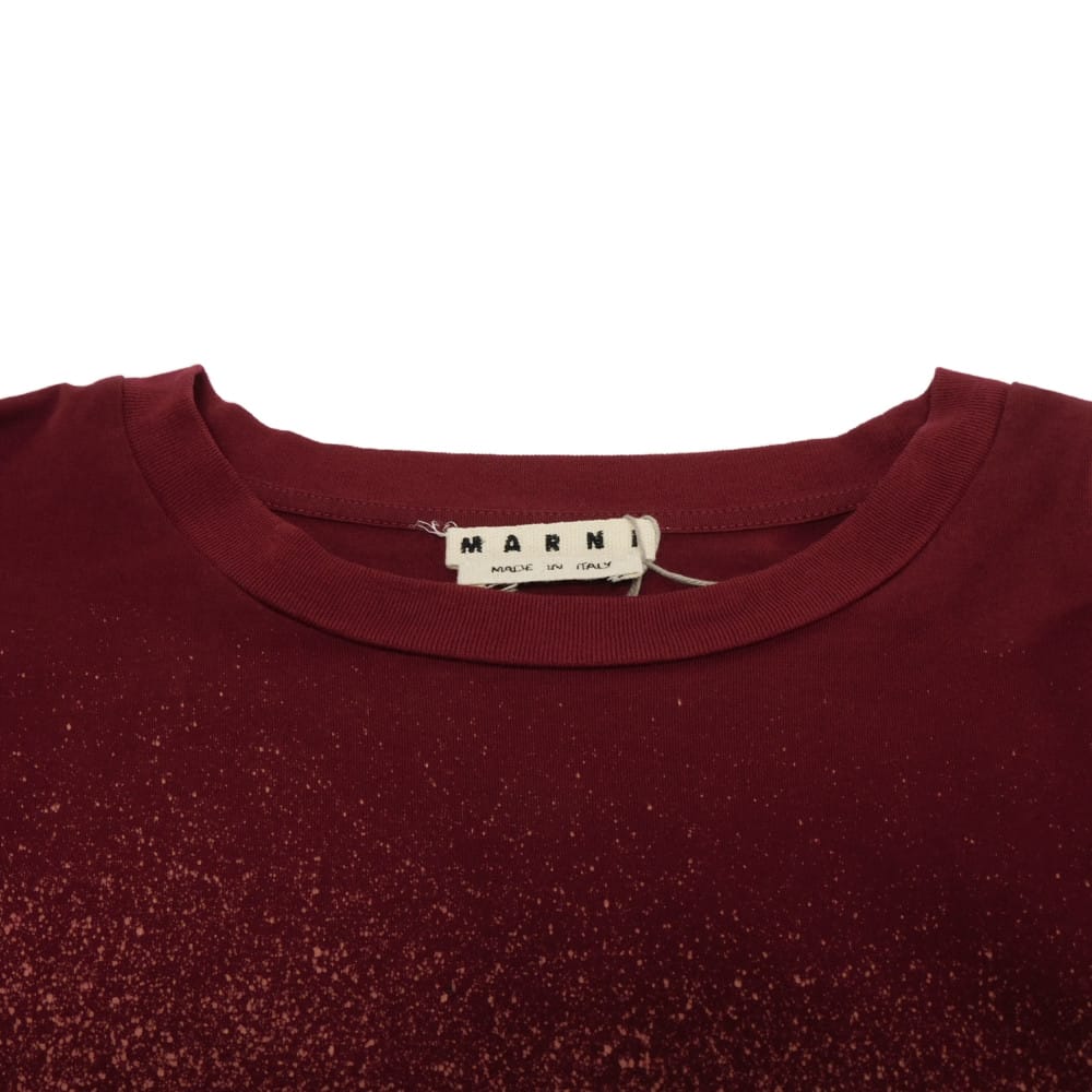 マルニ グラフィックロゴ コットン長袖Tシャツ