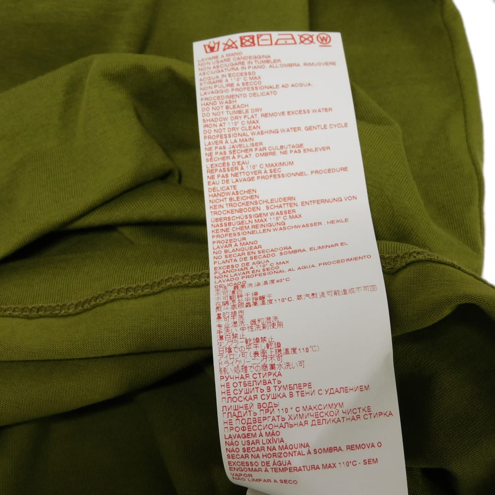 マルニ ロゴ クルーネック コットン長袖Tシャツ