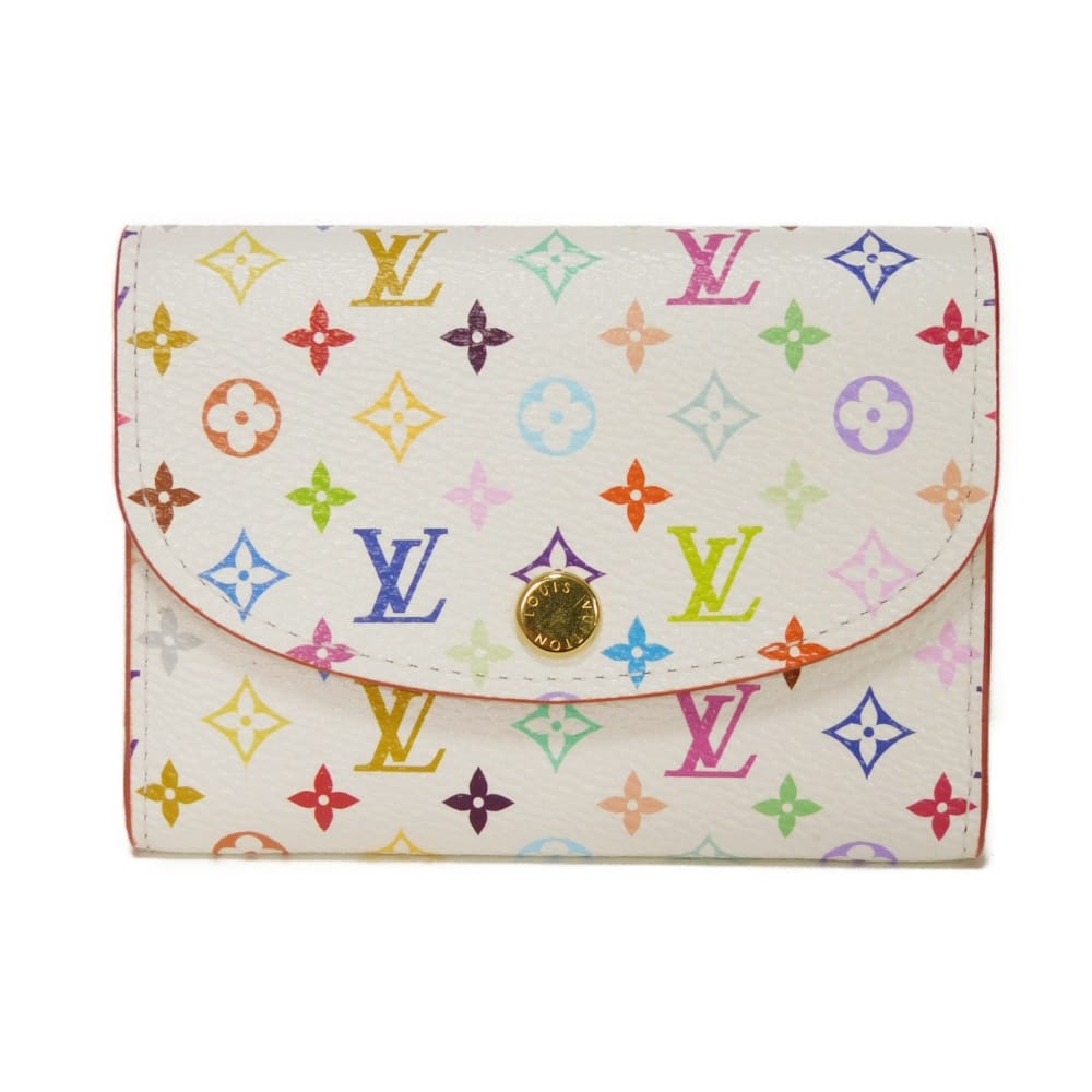 ルイヴィトン LV×TM ポルトモネ ロザリ モノグラム・マルチカラー 二つ折り財布