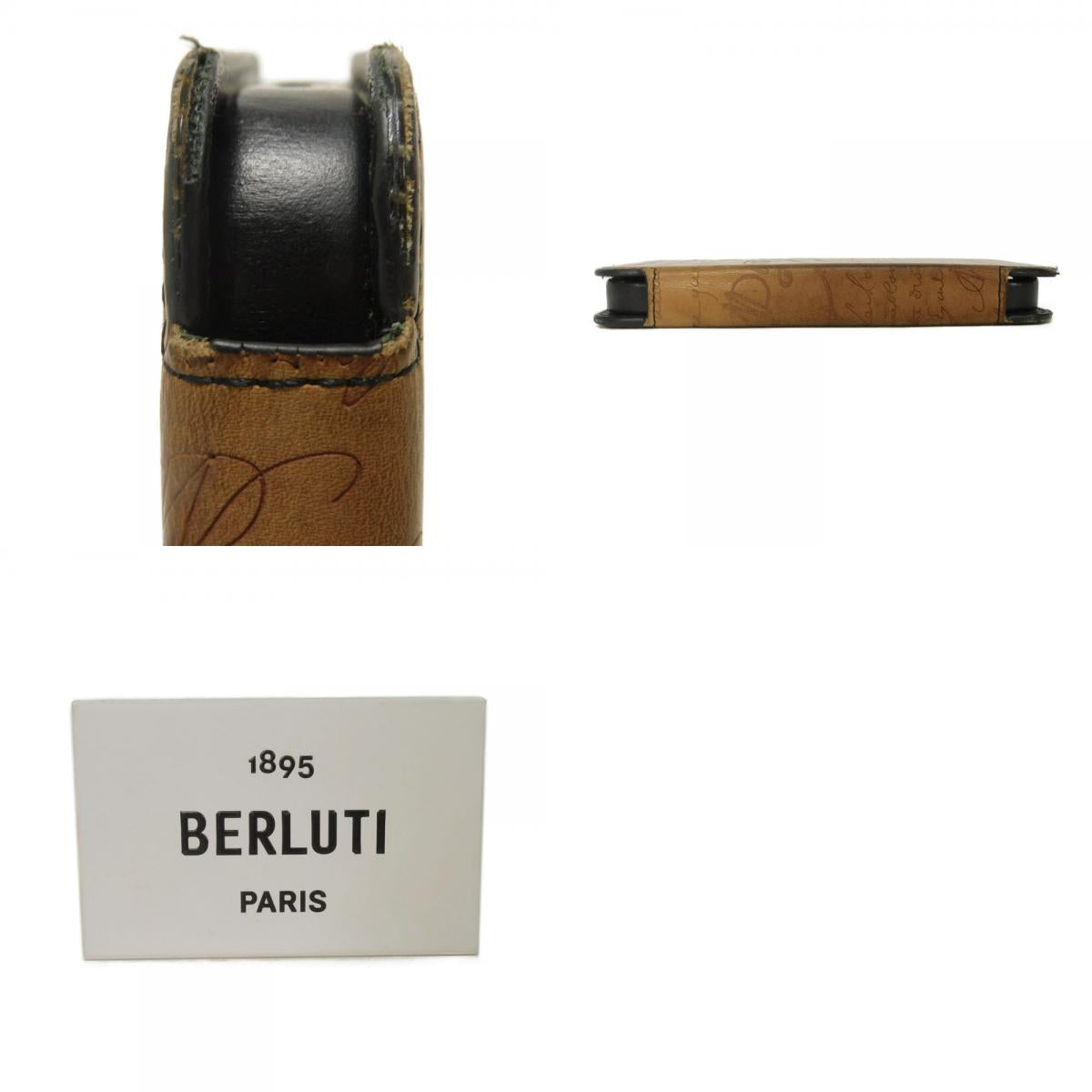 ベルルッティ スクリットレザー iPhone14 Pro フォリオ スマホケース