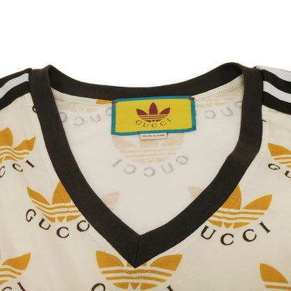 グッチ トレフォイルロゴプリント コットン半袖Tシャツ