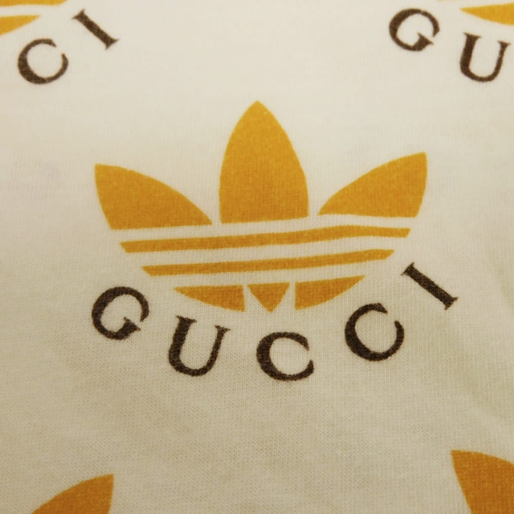 グッチ トレフォイルロゴプリント コットン半袖Tシャツ