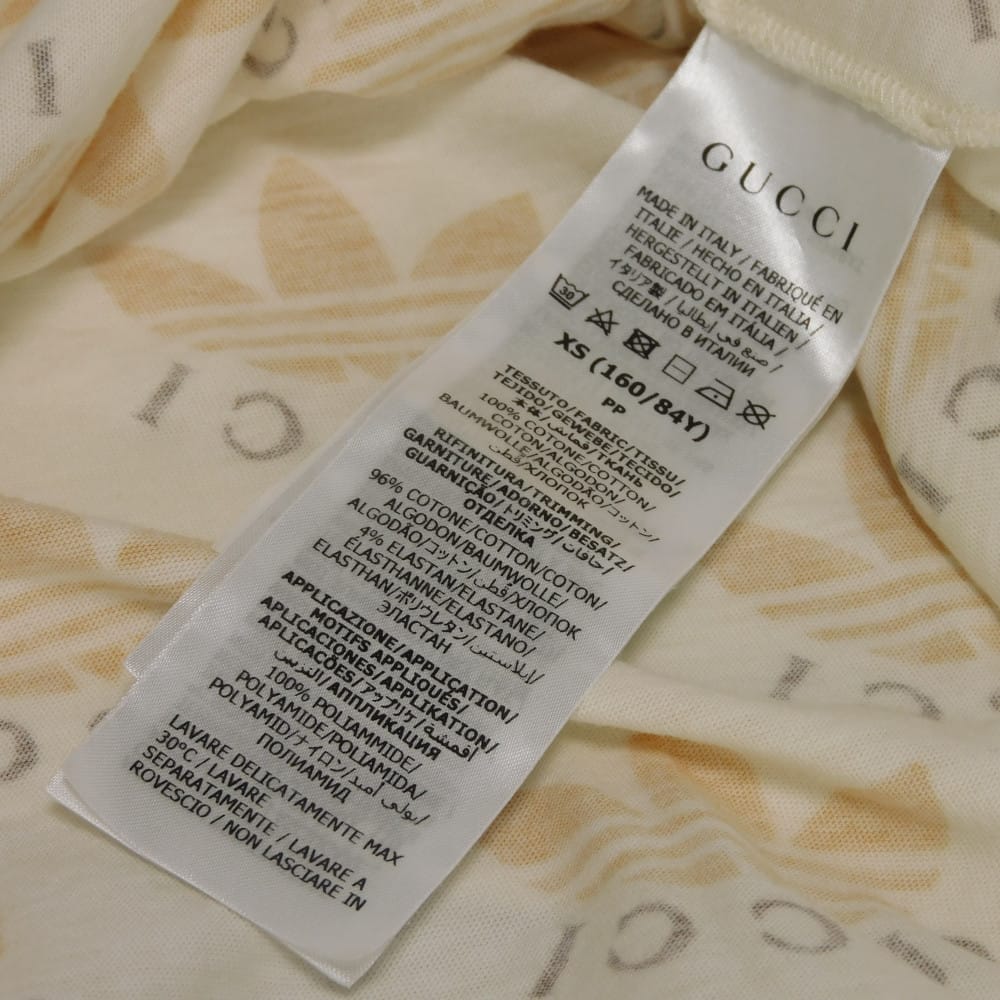 グッチ トレフォイルロゴプリント コットン半袖Tシャツ