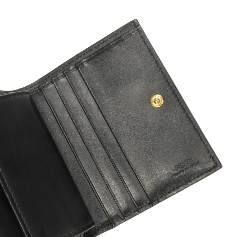 フェンディ バイザウェイ スモールウォレット カーフレザー 二つ折り財布