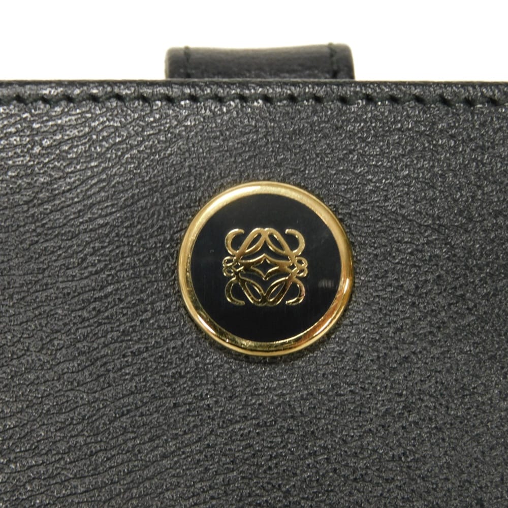 ロエベ バイフォールド ジップ ウォレット カーフレザー二つ折り財布