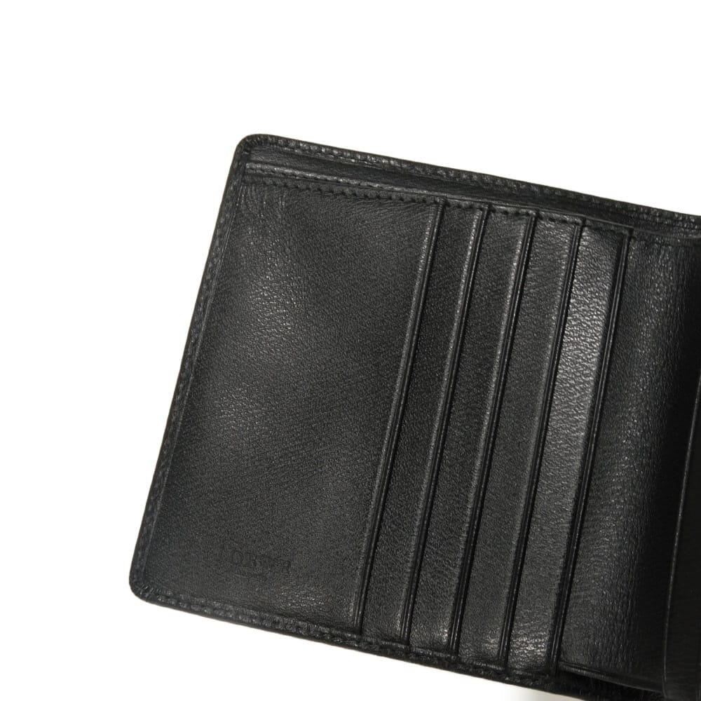 ロエベ バイフォールド ジップ ウォレット カーフレザー二つ折り財布