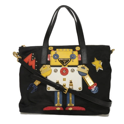 プラダ テスート ロボット アップリケ ナイロントートバッグ