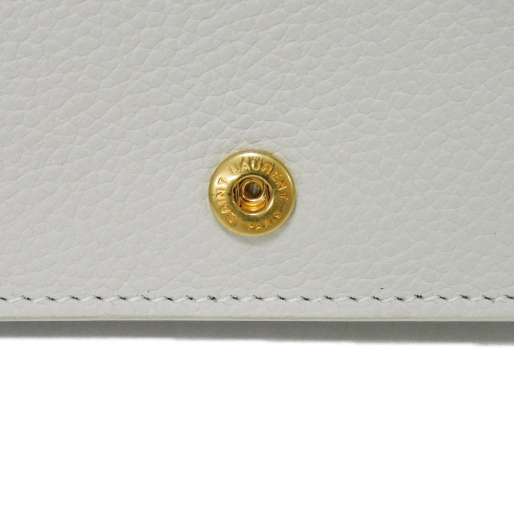 サン ローラン パリ 名刺入れ グレイン パウダー テクスチャード レザー カード ケース