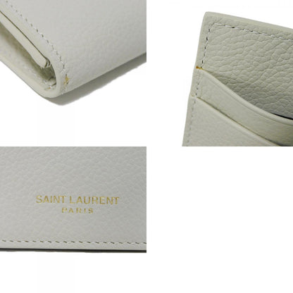 サン ローラン パリ 名刺入れ グレイン パウダー テクスチャード レザー カード ケース