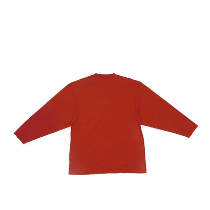 バレンシアガ ロゴ クルーネック コットン長袖Tシャツ