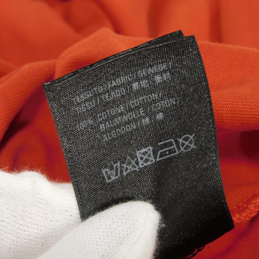 バレンシアガ ロゴ クルーネック コットン長袖Tシャツ
