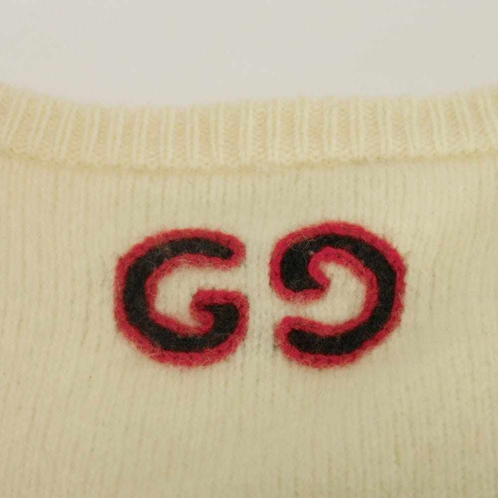 グッチ ダブルG Vネック ケーブルニット ウールカシミヤセーター