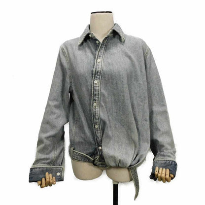 ロエベ ドレープシャツ コットンデニムジャケット