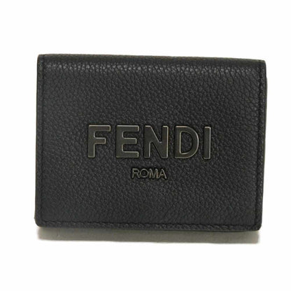 フェンディ コンパクトウォレット 三つ折り財布 グレインカーフレザー