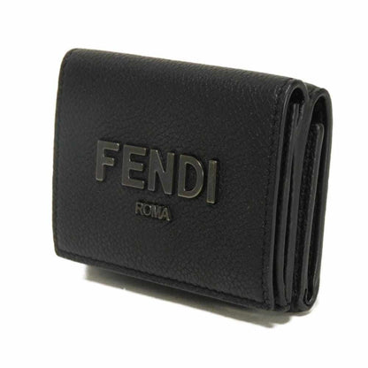 フェンディ コンパクトウォレット 三つ折り財布 グレインカーフレザー