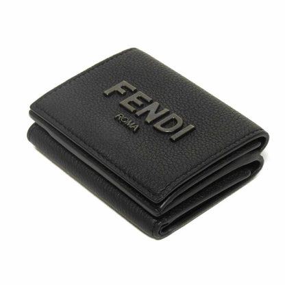 フェンディ コンパクトウォレット 三つ折り財布 グレインカーフレザー