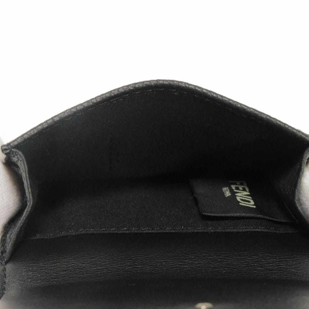 フェンディ コンパクトウォレット 三つ折り財布 グレインカーフレザー