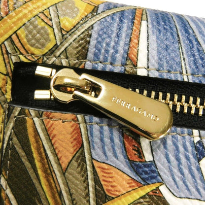 サルヴァトーレ フェラガモ ガンチーニ ルースター プリント コンチネンタルウォレット カーフレザー 長財布