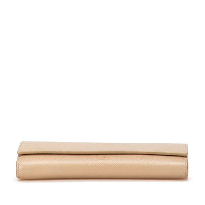 セリーヌ ラージフラップウォレット レザー 長財布