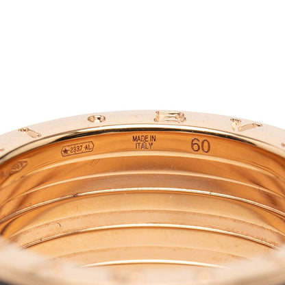 ブルガリ ビーゼロワン ロック K18PG セラミック リング 60号