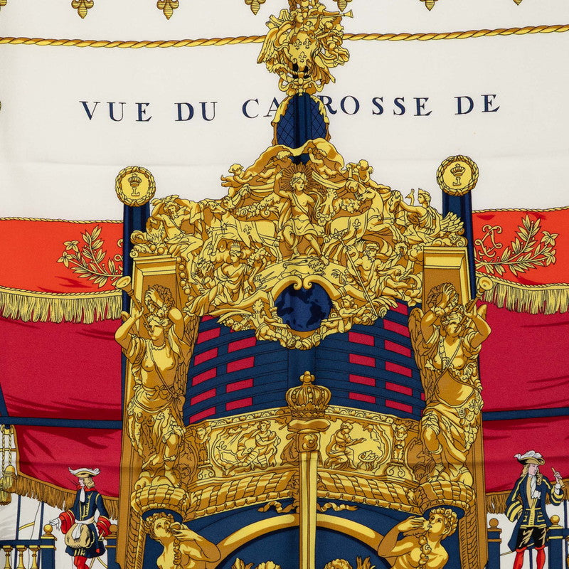 エルメス VUE DU CAROSSE DE LA GALERE LA REALE シルクスカーフ