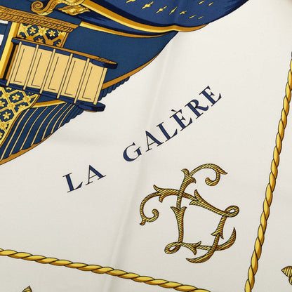 エルメス VUE DU CAROSSE DE LA GALERE LA REALE シルクスカーフ