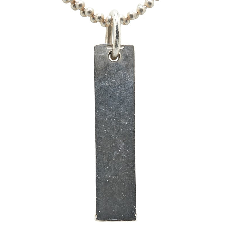 グッチ ロゴプレート SV925 ネックレス