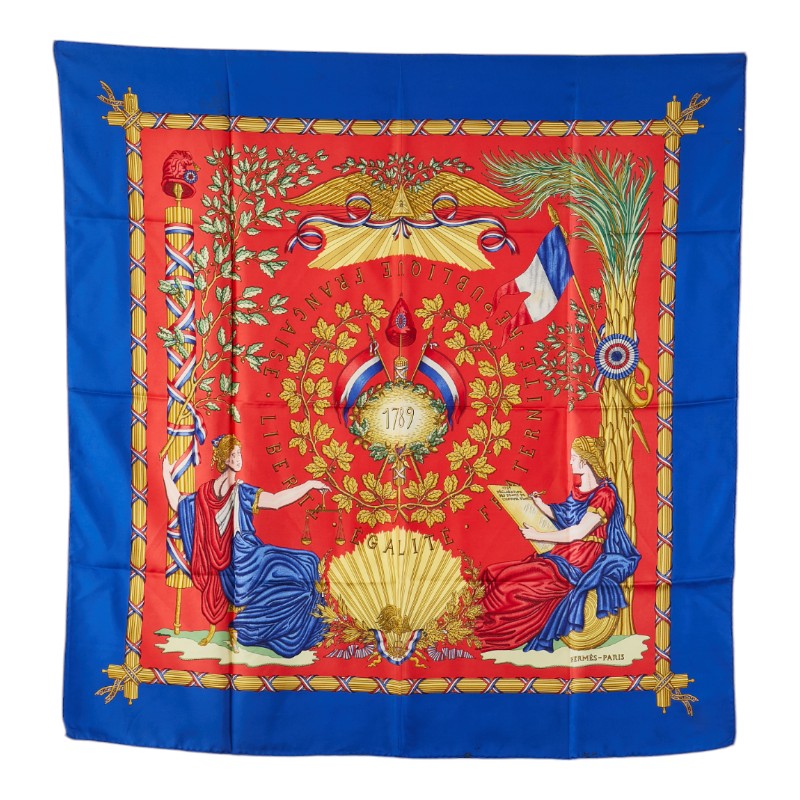 エルメス 1789 LIBERTE EGALITE FRATERNITE REPUBLIQUE FRANCAISE シルクカレ90