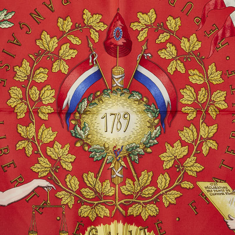 エルメス 1789 LIBERTE EGALITE FRATERNITE REPUBLIQUE FRANCAISE シルクカレ90