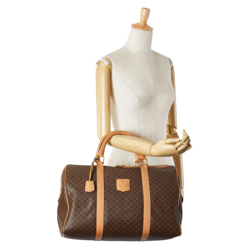 セリーヌ マカダム PVC ボストンバッグ