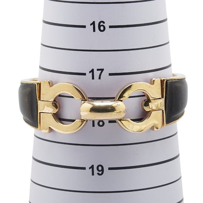 サルヴァトーレ フェラガモ Gancini Leather Bracelet