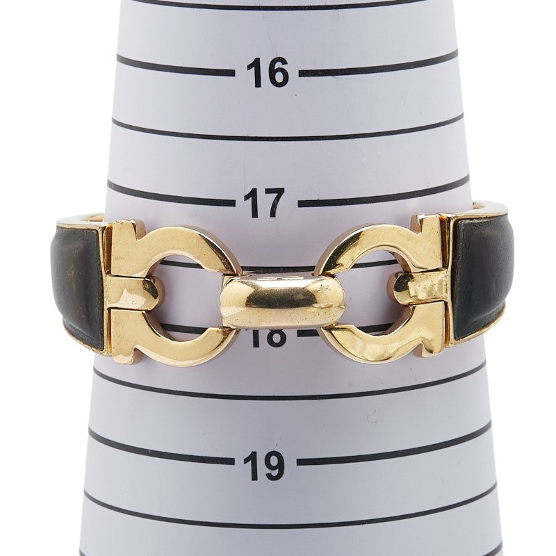 サルヴァトーレ フェラガモ Gancini Leather Bracelet