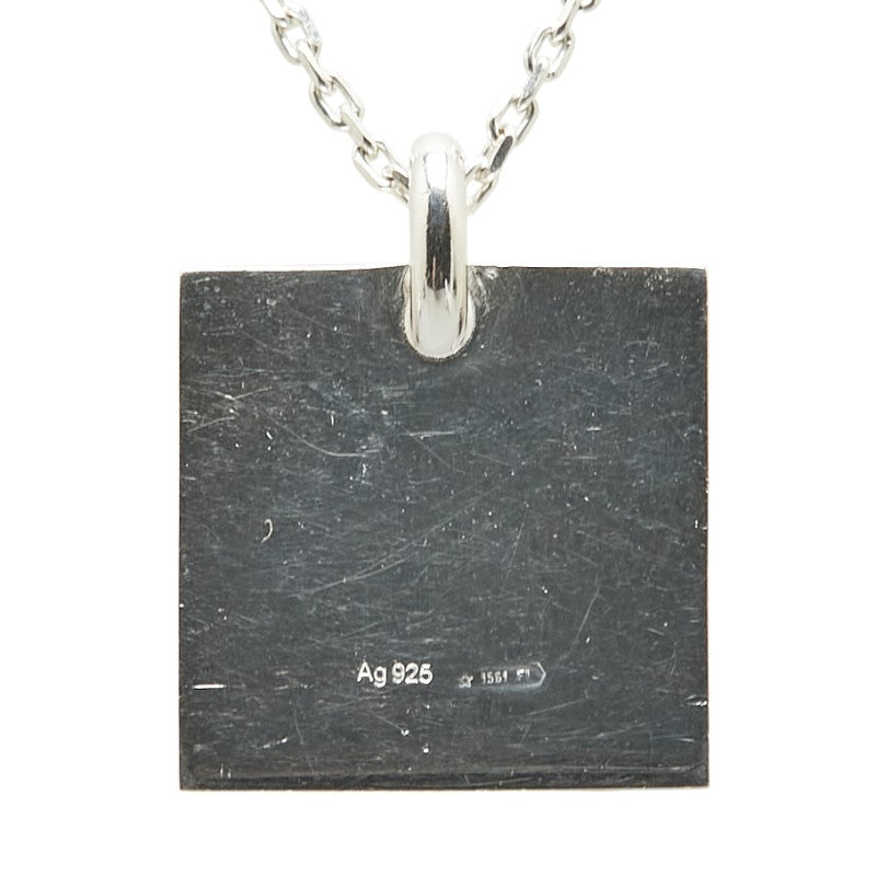 グッチ スクエアプレート SV925 ネックレス