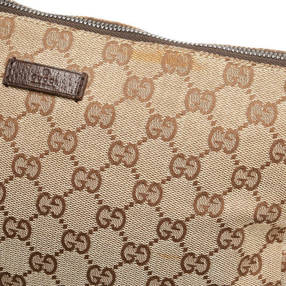 グッチ GGキャンバス レザー ショルダーバッグ
