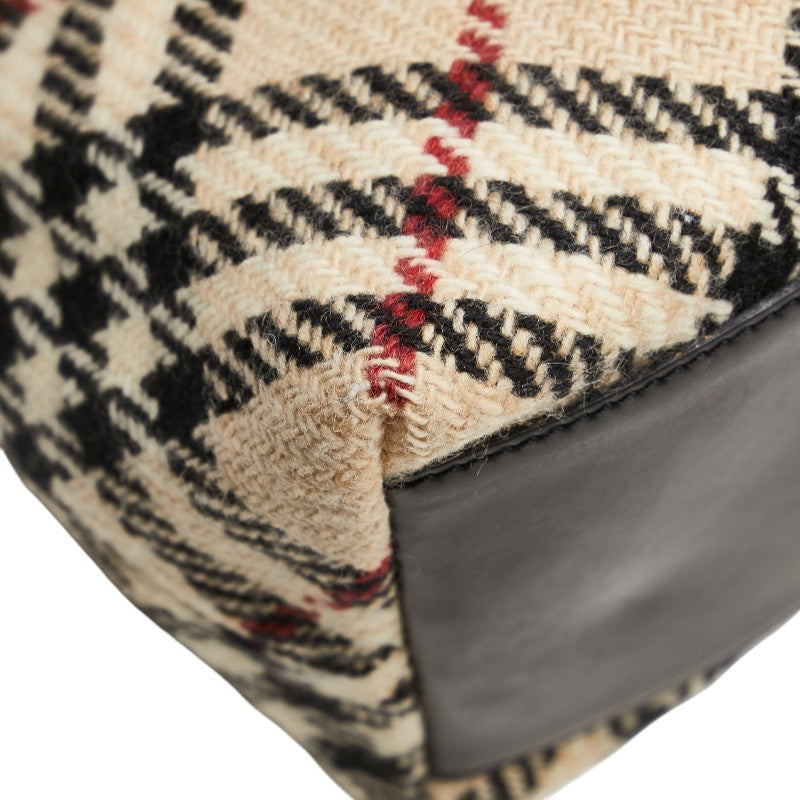 バーバリー ノバ チェック ウール レザー ショルダー バッグ – LuxUness JP