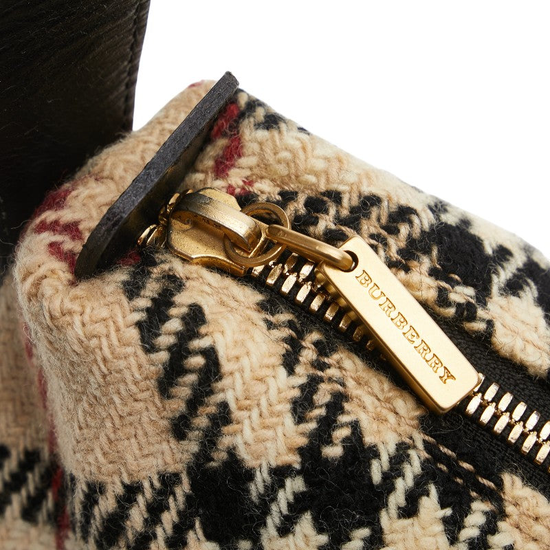 バーバリー ノバ チェック ウール レザー ショルダー バッグ – LuxUness JP