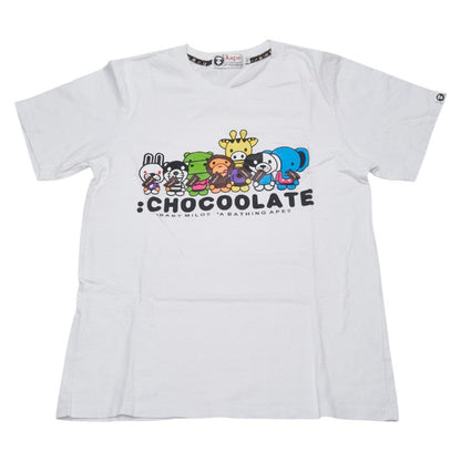 アベイシングエイプ BABY MILO チョコレート コットン 半袖Tシャツ