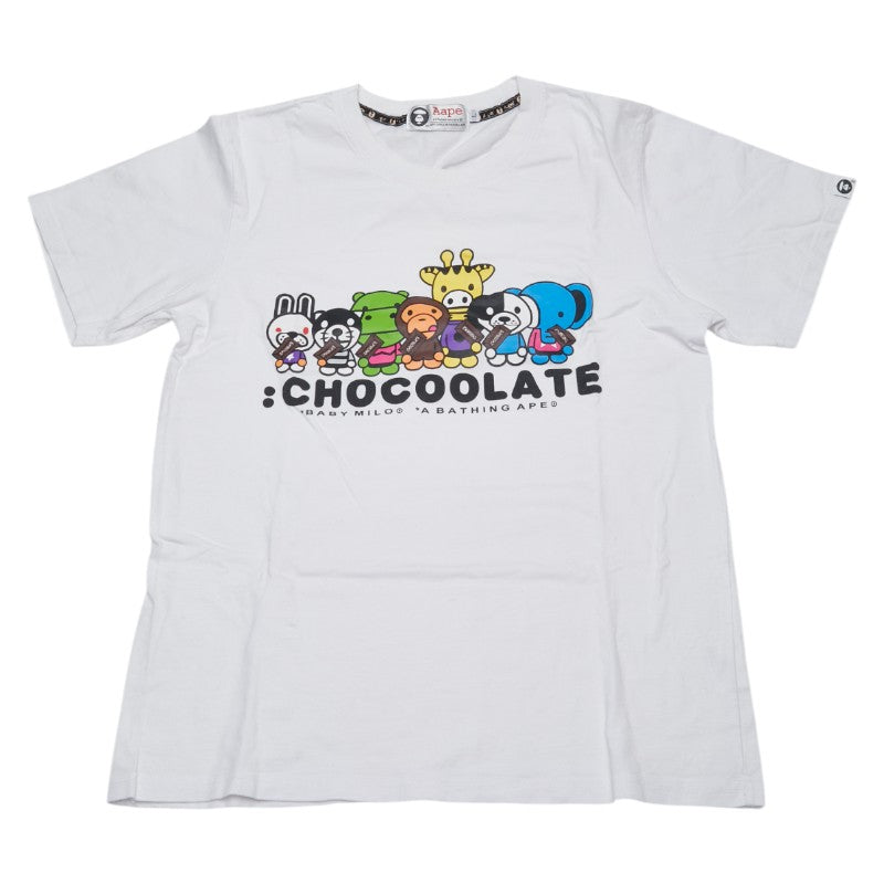 アベイシングエイプ BABY MILO チョコレート コットン 半袖Tシャツ