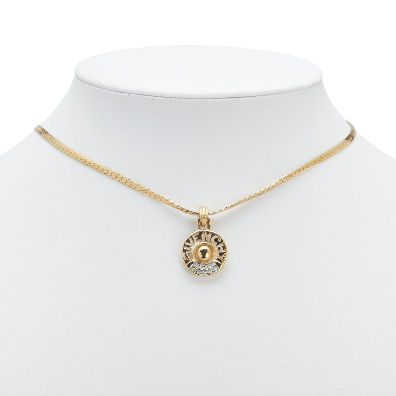 ジバンシィ ロゴ ラインストーン ネックレス