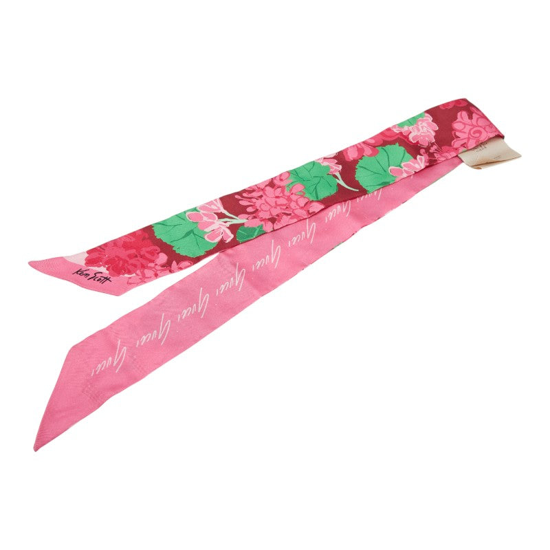 グッチ ボタニカルプリント シルクネックボウ
