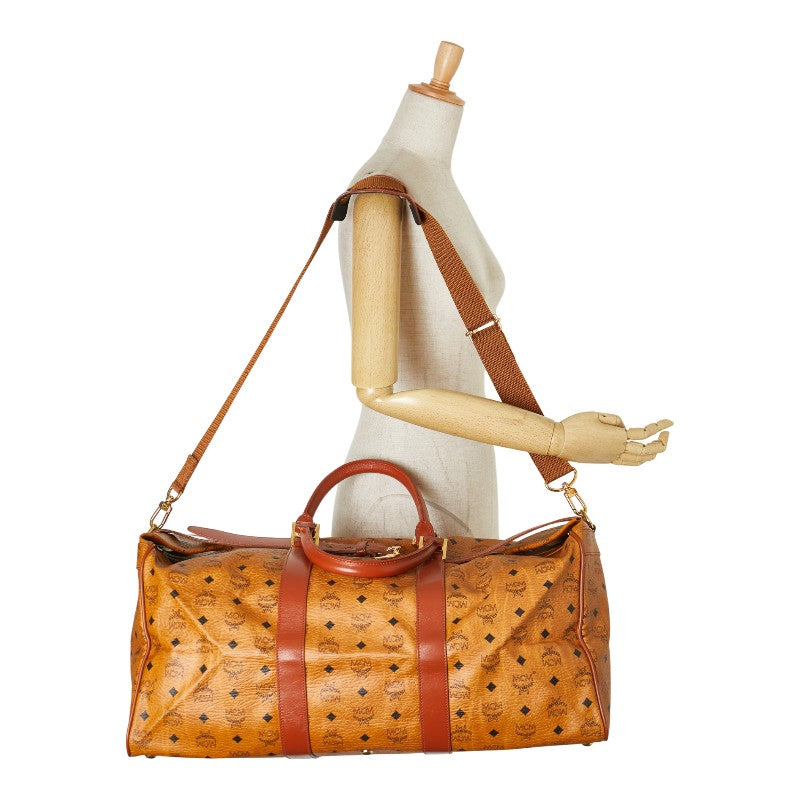 MCM ヴィセトス ロゴグラム PVC 2way ボストン バッグ