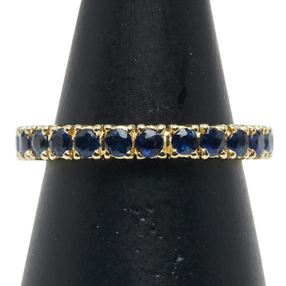 Au750 サファイア フル エタニティ リング