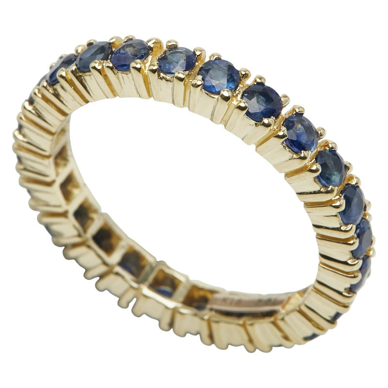 Au750 サファイア フル エタニティ リング