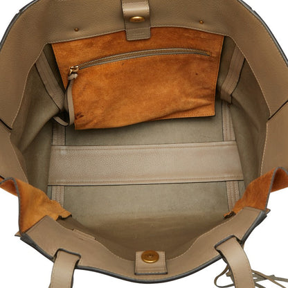 クロエ ミロ ロゴ レザー スウェット トートバッグ