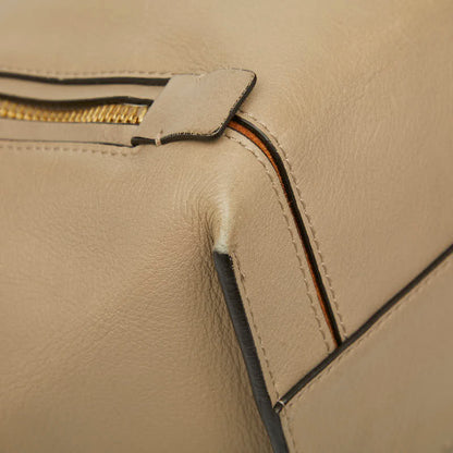 クロエ ミロ ロゴ レザー スウェット トートバッグ