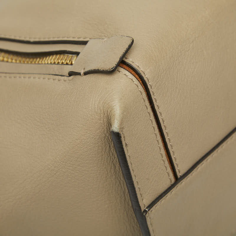 クロエ ミロ ロゴ レザー スウェット トートバッグ