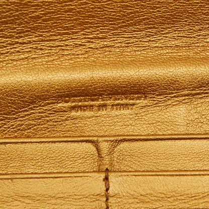 ボッテガ・ヴェネタイントレチャートレザー長財布