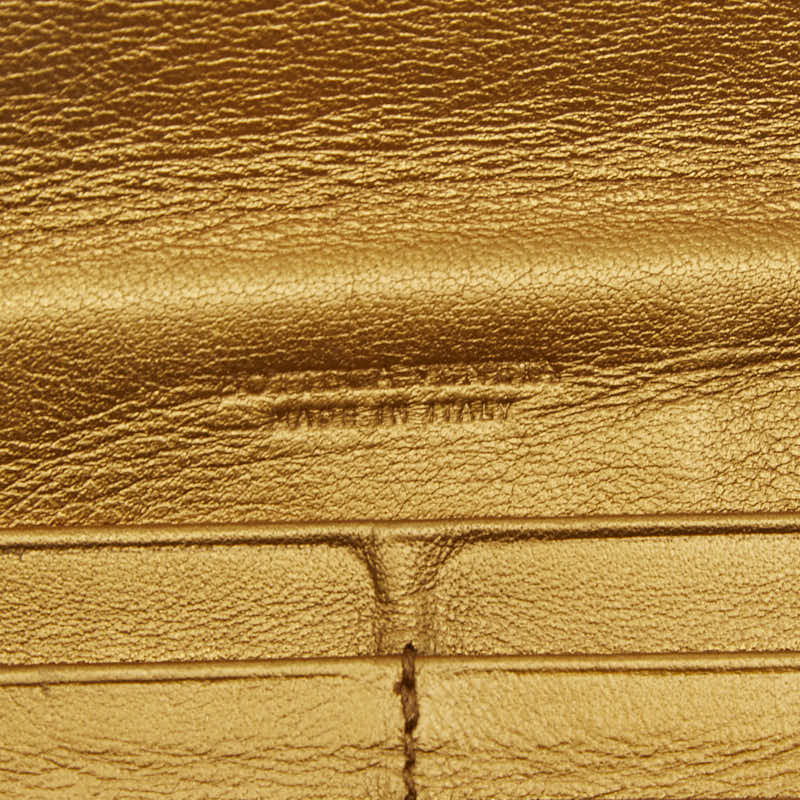 ボッテガ・ヴェネタイントレチャートレザー長財布