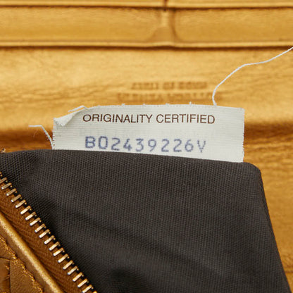 ボッテガ・ヴェネタイントレチャートレザー長財布