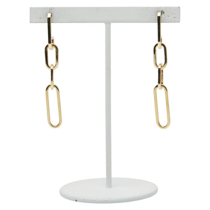 Au750 チェーン モチーフ スタッド ピアス